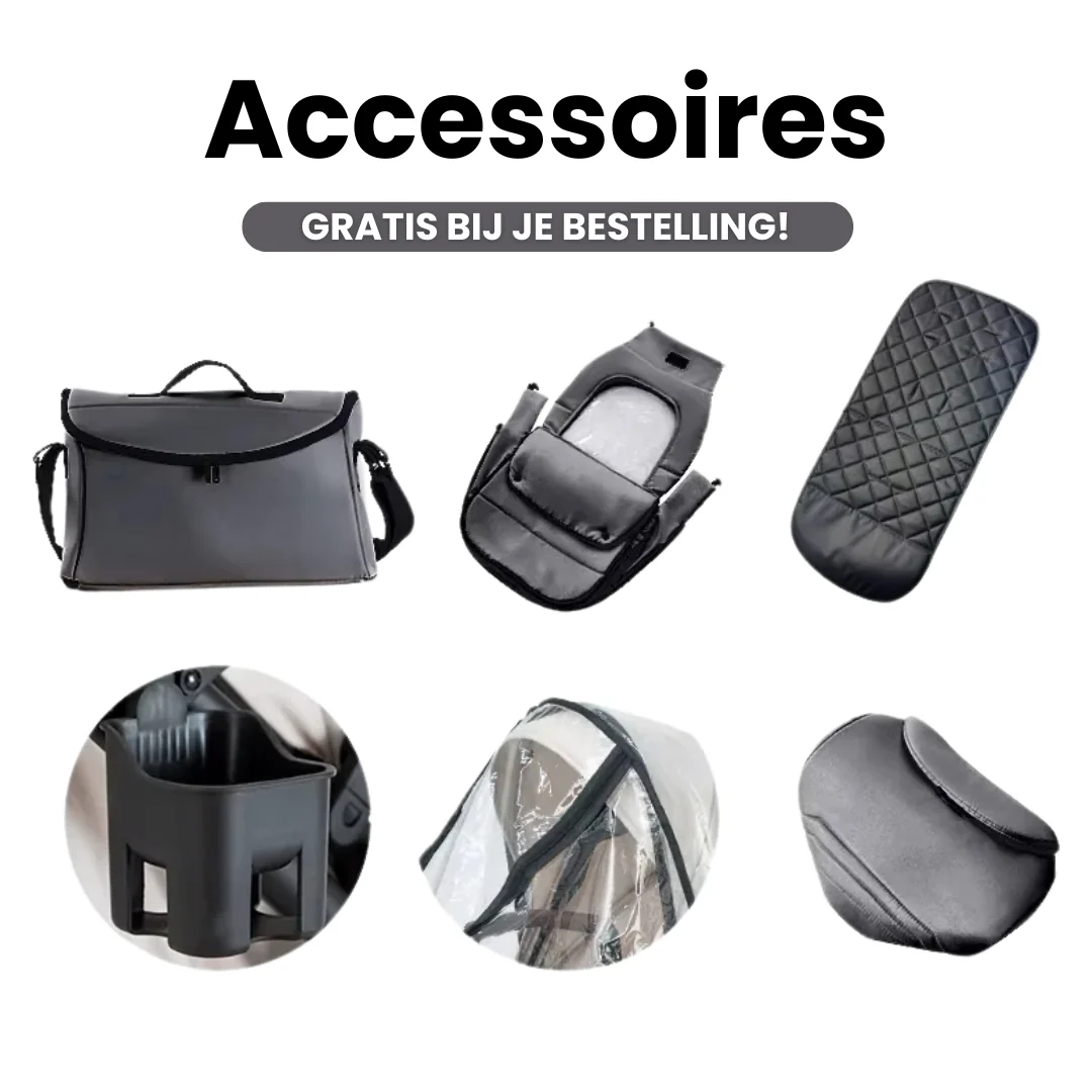 Twinky 4-in-1 Kinderwagen - Dark Grey (Buggy, Autostoel & Reisbedje in 1) - Image 2