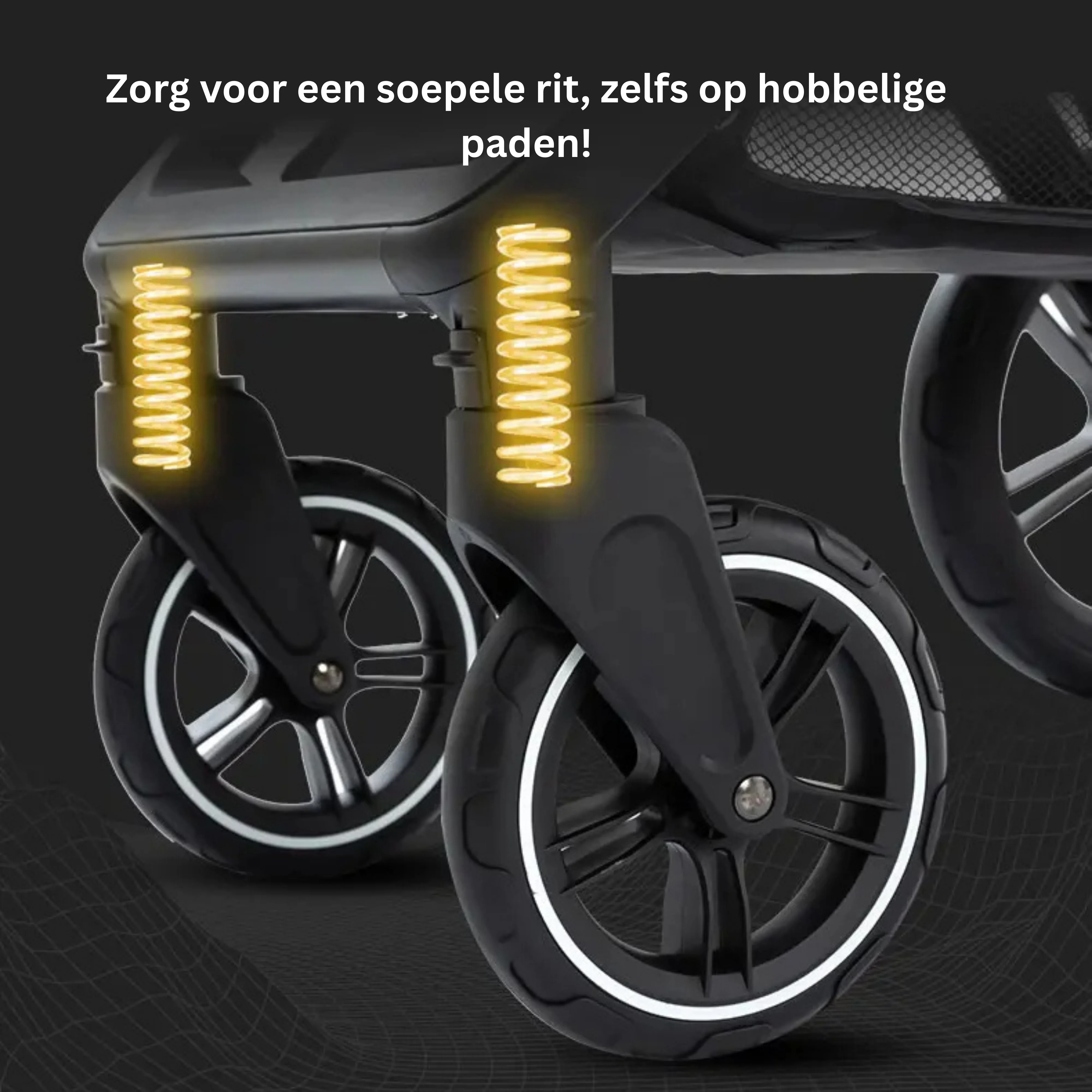 Twinky 4-in-1 Kinderwagen - Dark Grey (Buggy, Autostoel & Reisbedje in 1) - Image 8