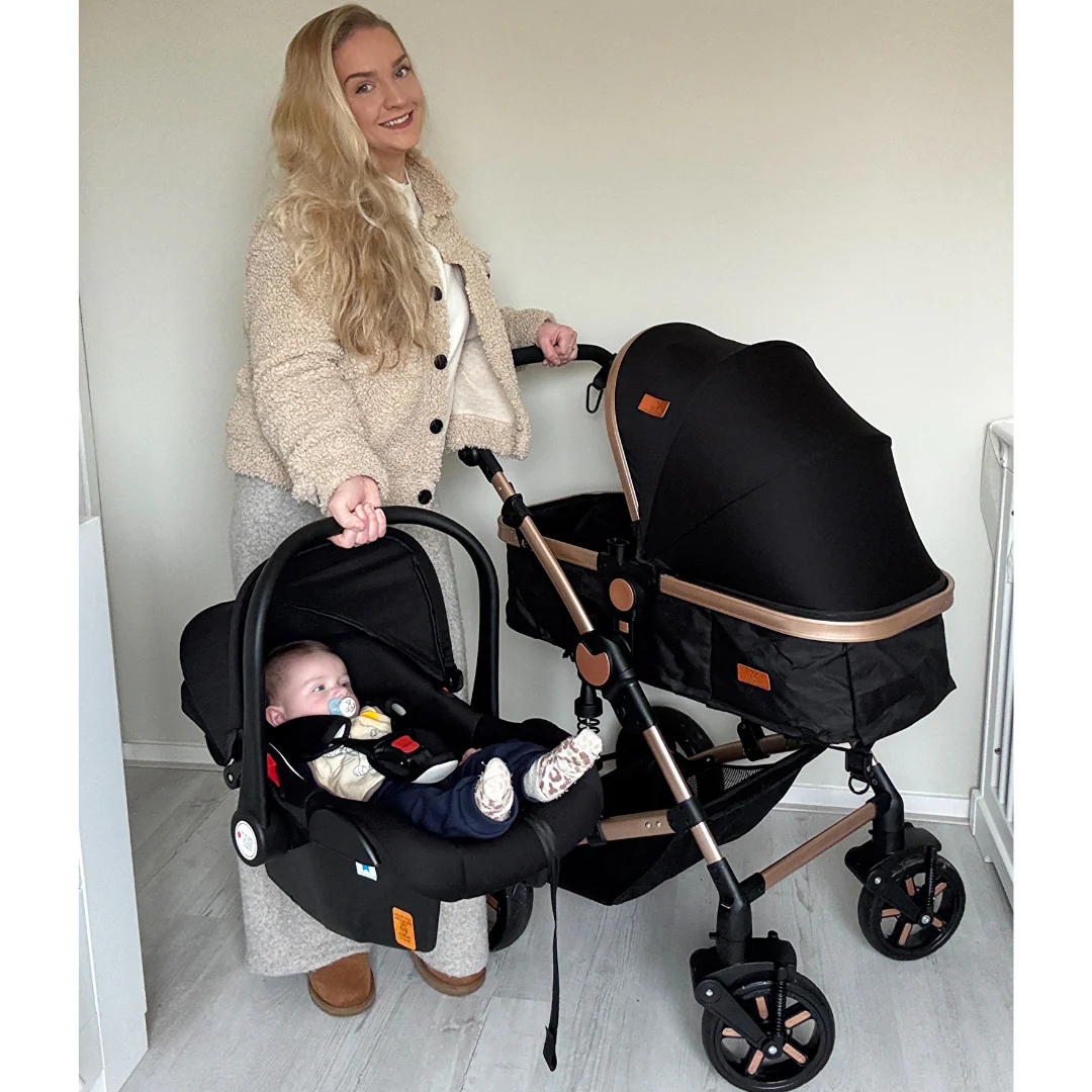 Twinky All-in-1 Kinderwagen Set - Zwart - Image 4