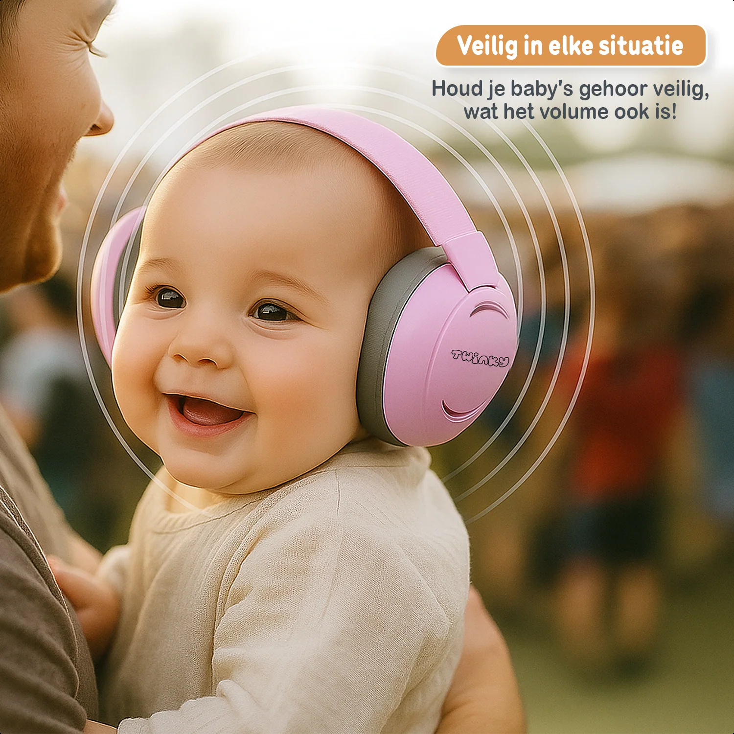 Twinky Baby Muffy's - Gehoorbescherming voor Baby en Peuter - Roze - Image 9
