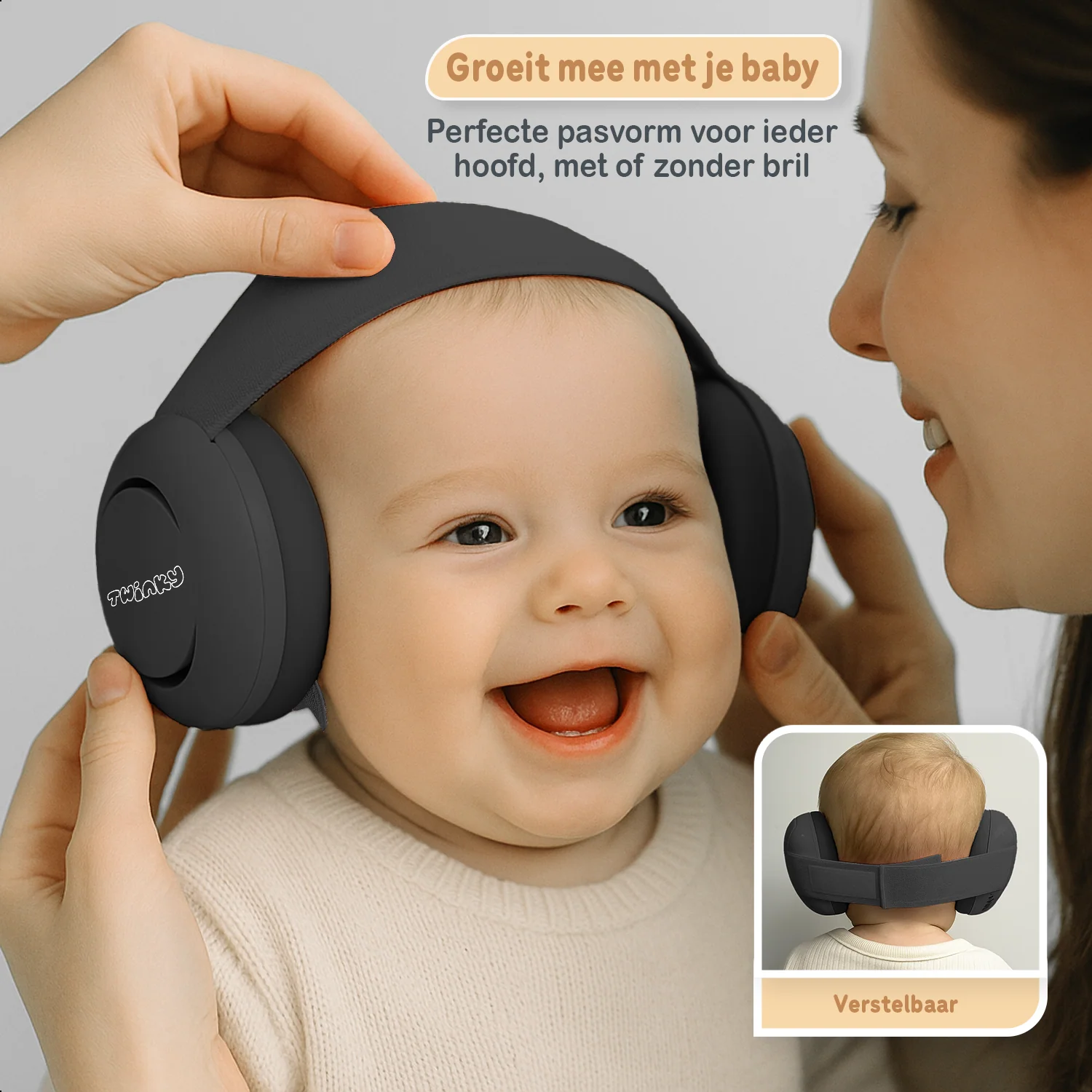 Twinky Baby Muffy's - Gehoorbescherming voor Baby en Peuter - Zwart - Image 6