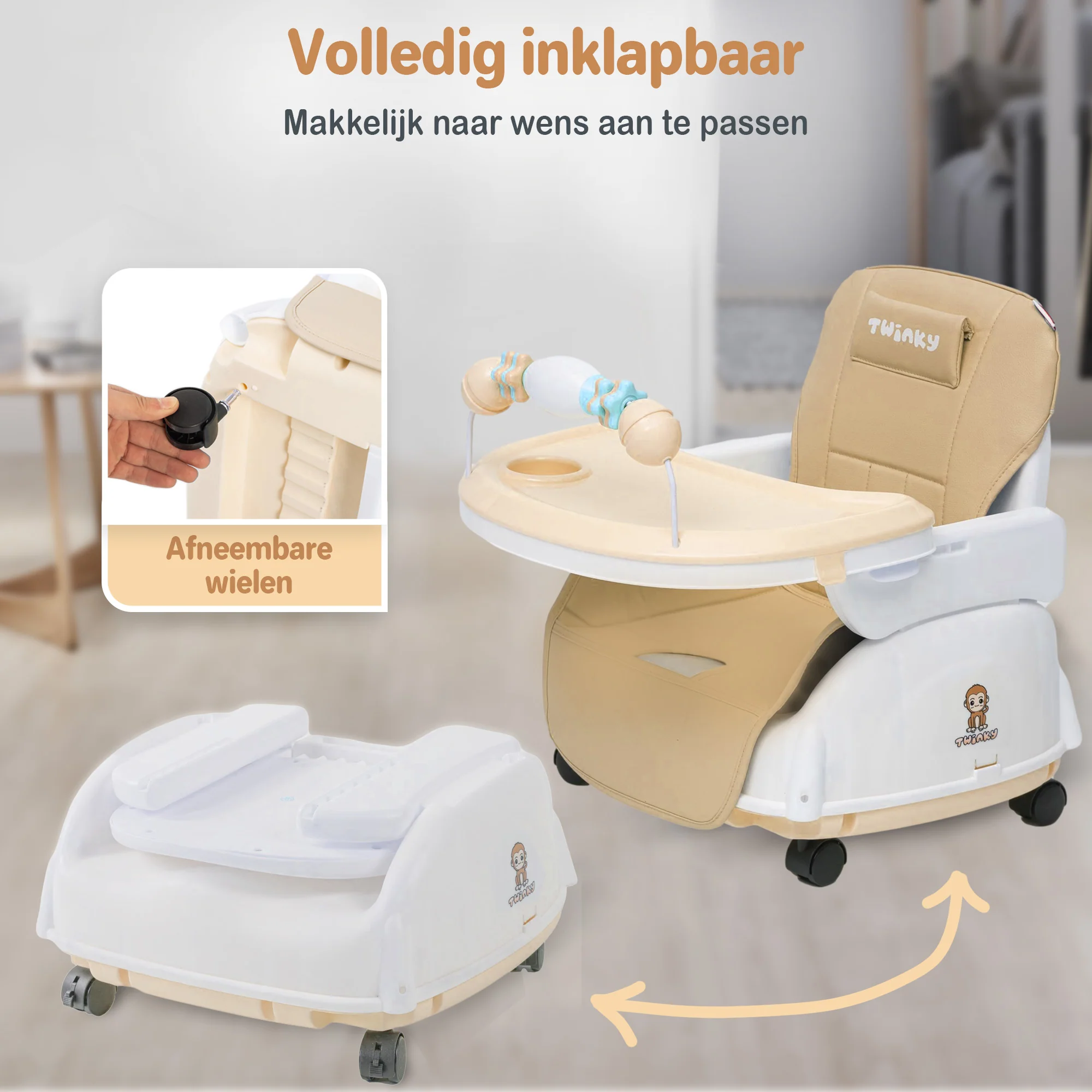 Twinky Kinderstoel - Bruin - Image 7