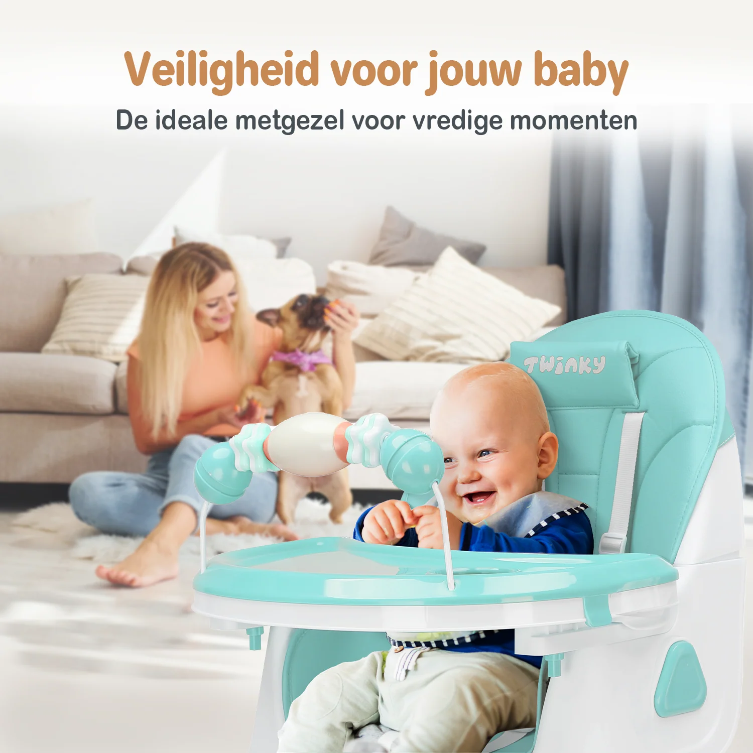 {UITVERKOCHT} Twinky® Kinderstoel MAXI - Blauw - Image 7