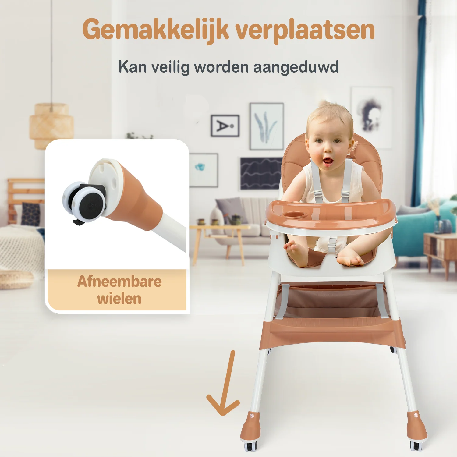 Twinky Kinderstoel MAXI - Bruin - Image 3