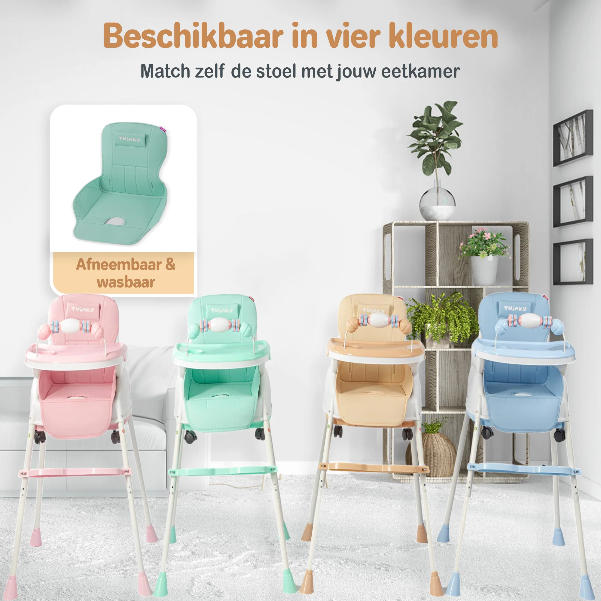 Twinky Kinderstoel - Mint Groen - Image 5