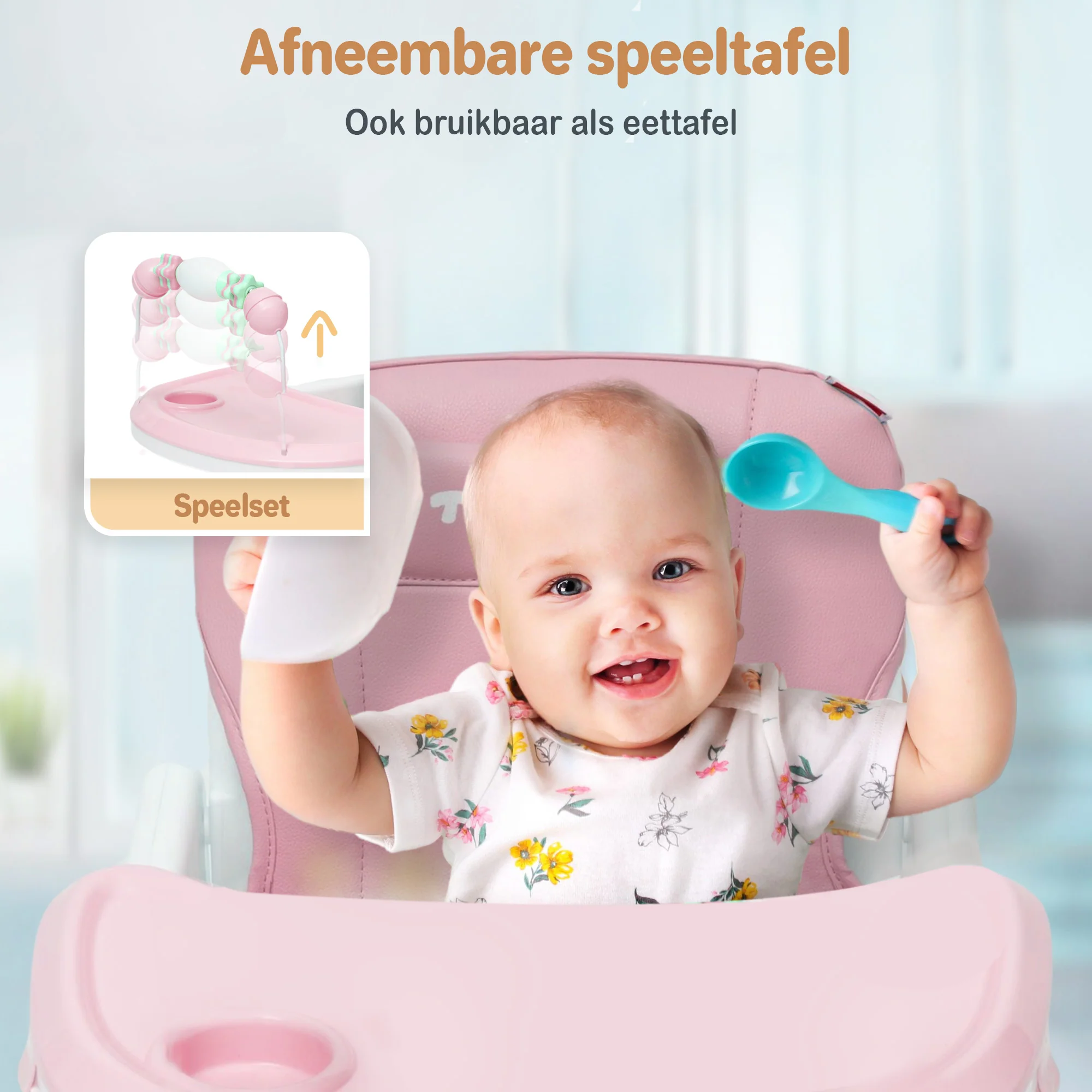 Twinky Kinderstoel - Roze - Image 6