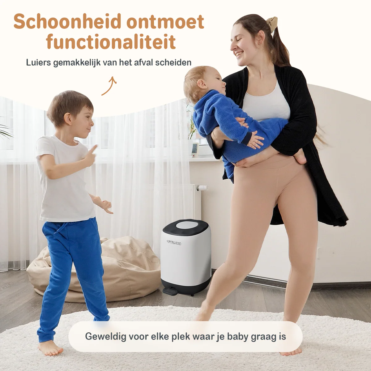 Twinky Luieremmer - Step Model – Zwart - Image 4