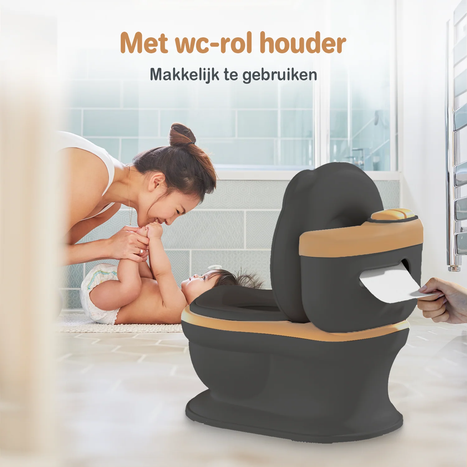 Twinky Potty - Plaspotje Zwart Bruin - Image 7