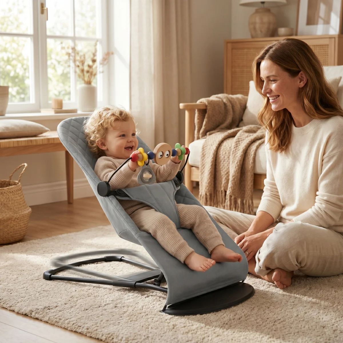 Twinky Ergonomische Schommelstoeltje - Grijs - Image 6